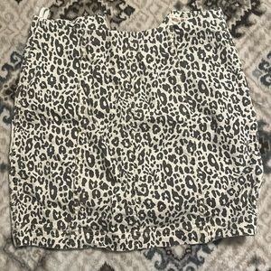 Women’s cheetah print skirt